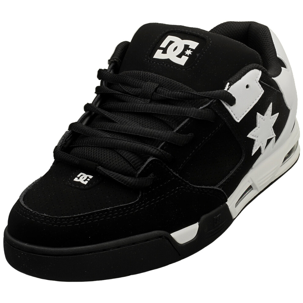 New Dc Men's (10) Shoes Command Skate Trainers In White Black Dc02220-002 Size 10