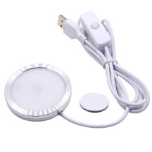 (B, White) USB Plug 5V Open-Mount LED Tube Light Display Cabinet Bookshelf Light   Jewelry Cabinet, Desk L
