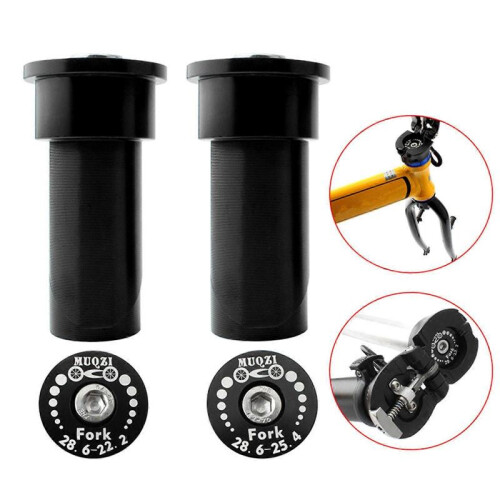 Foldable Bicycle Fork Adapter 22.2/25.4mm to 28.6mm Tube for Head Expansion Hanging Core Frame Riser Screw 1
