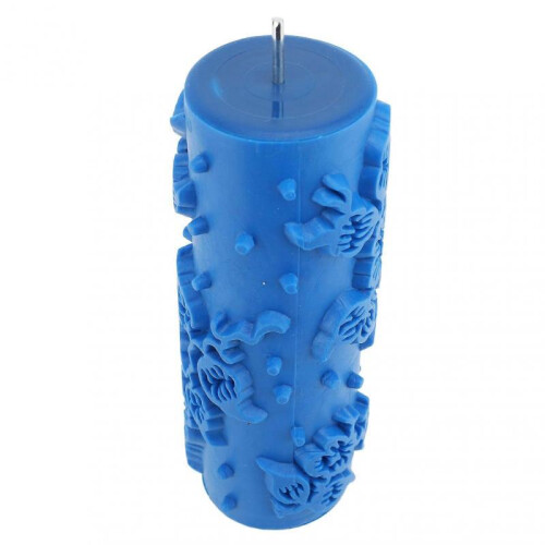 5 Inch Reusable Rubber Pattern Paint Roller for Wall, Door, Cabinet Decor 096Y 2