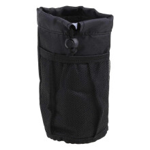 Universal Drink Holder Accessories with Net Pocket and Cord Lock 3.3'' Diameter Water Bottle Holder with Mesh Pockets