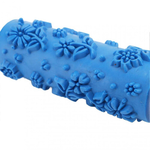 5 Inch Reusable Rubber Pattern Paint Roller for Wall, Door, Cabinet Decorative Art Texture 097Y 1