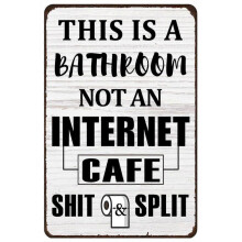 (standard, White113) Vintage Funny Garage No Trespassing Sign Man Cave gifts Warning Metal Signs Wall Decor Aluminum Sign For Home Bar 12 x 8 Inches