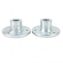 Rear Wheel Hub Axle Pair 17T 3-Bolt Design Compatible with 5-Inch Wheels Sturdy Steel Construction Durable Performance Ideal for Go-Kart