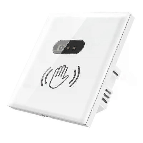 (A3, C3) Smart IR Sensor Wall Light Switch EU US 220V 110V Glass Panel Touch-Free Power On Off