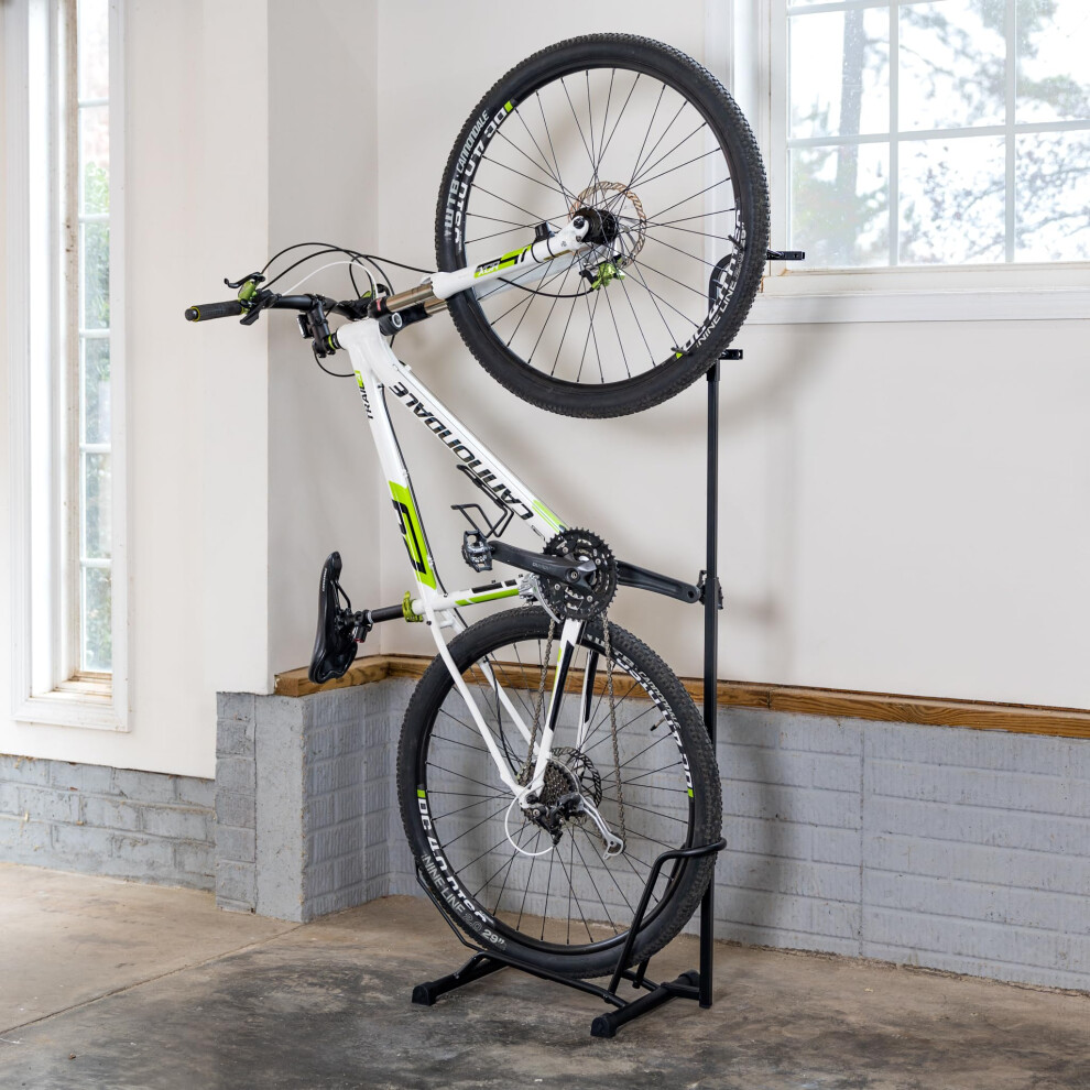 Cyclestand Pro Vertical Bike Floor Seck Squel de vlo intrieur pour garage Rangement de support de vlo de vlo de garage Tente la route VTT et