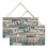 2pcs Home Background Wall Decorations Rustic Style Hanging Board Sign Home Decor 1