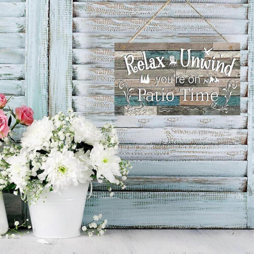 2pcs Home Background Wall Decorations Rustic Style Hanging Board Sign Home Decor 2
