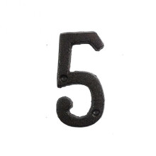 (5) Metal Letters Numbers Cast Iron Decoration House Sign Doorplate DIY Cafe Wall
