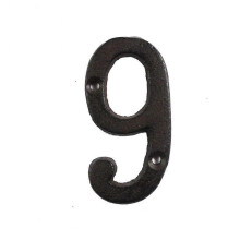 (9) Metal Letters Numbers Cast Iron Decoration House Sign Doorplate DIY Cafe Wall