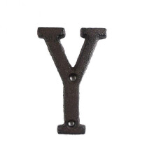 (Y) Metal Letters Numbers Cast Iron Decoration House Sign Doorplate DIY Cafe Wall