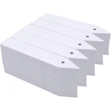 100 pcs tiquettes plante semis etiquette plastique jardin potager,10X2CM, blanc