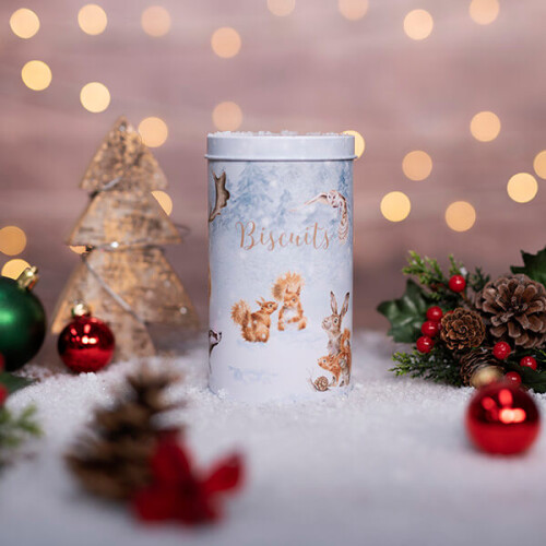 Wrendale Wrendale Winter Wonderland Biscuit Tin with Shortbread Biscuits 2