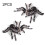 2Pcs 9.5cm Realistic Spider Insect Model Toy Scary Prop 5