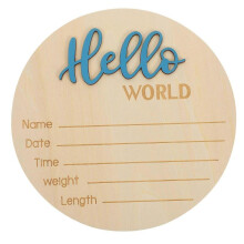 Baby Birth Announcement Sign Newborn Name Sign Baby Photography Prop Wooden Birth Announcement Sign