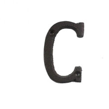 (C) Metal Letters Numbers Cast Iron Decoration House Sign Doorplate DIY Cafe Wall