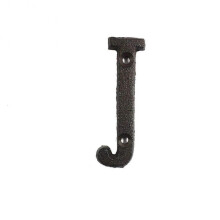(J) Metal Letters Numbers Cast Iron Decoration House Sign Doorplate DIY Cafe Wall
