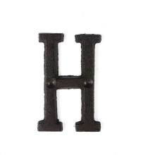 (H) Metal Letters Numbers Cast Iron Decoration House Sign Doorplate DIY Cafe Wall