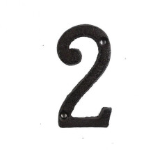 (2) Metal Letters Numbers Cast Iron Decoration House Sign Doorplate DIY Cafe Wall
