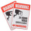 Warning Sign for Home Decoration And Wall Decor In Clear Pattern Design Featuring Video Function 2 Pcs 1
