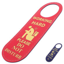 Double-Side Door Hanging Sign Modern and Simple Hanger Function Blue 23.50X8.00X0.30CM 1Pack