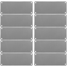 10pcs Name Signs DIY Engraving Blank Signs Multi-function Metal Sign Blanks