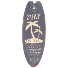 Hanging Surfboard Plaque Unique Home Decoration Wooden Retro Hanging Sign