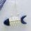 Fish Bone Welcome Sign Fish Wall Decor Beach-Themed Welcome Sign 4