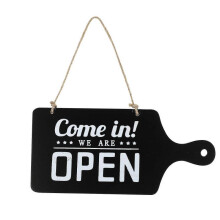 Hangers Black Open Closed Sign Door Hanging Ornament Wooden Welcome Sign Door Hanger Sign