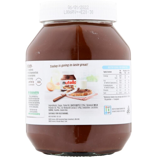 Nutella Hazelnut Chocolate Spread, 1 kg 2
