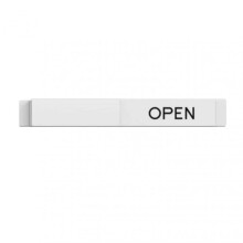 (White)Shop Open/Closed Sign with Slider Easy Installstion Window Reminder for Restaurant