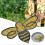 (Bee) Reusable Multi-Purpose Bees Watering Station Bee-Shaped Floating Pollinator Butterflies Bees Waterer Bath Tray 2