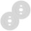 Thermostat Wall Plates for Nest Users White Silicone Square Shape Home Decor 2Pcs 5