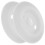 Thermostat Wall Plates for Nest Users White Silicone Square Shape Home Decor 2Pcs 2