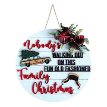 Door Hanger Sign Welcome Sign for Front Door-round Hanging Sign for Home Decor House Vacation Decor,as Shown