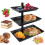 Rotating Fruit Cake Stand Tray Black 2