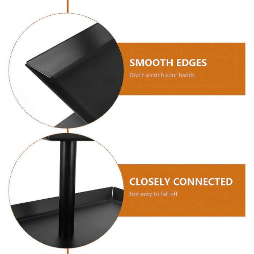 Rotating Fruit Cake Stand Tray Black 2