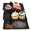 Rotating Fruit Cake Stand Tray Black 1