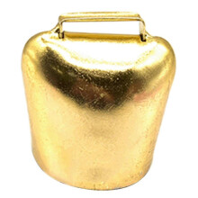(Medium, Gold) Antique Style Metal Cow Bells, Loud Horse Sheep Bells, Cattle Farm Animal Bells