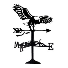 (Width 13cm, eagle) Weathervane Vintage Retro Art Ornament Weathercock for Courtyard Garden Yard bird