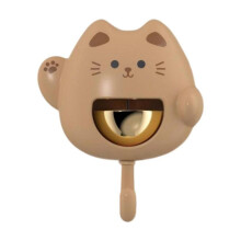 (Brown) Shopkeepers Bell when Door Opens Dopamine Decor Entrance Decoration Cartoon Cat