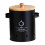 (Black Medium) Tin Potato Onion Garlic Storage Container - Kitchen Pantry Organizer Canister with Lid 4