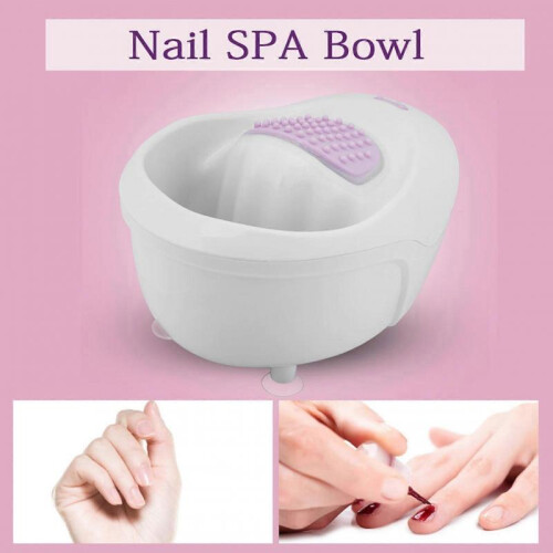 Electric Manicure Bowl with Vibration, Hand Rest, Portable 3.5W 2