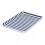 Fruit Tray Blue White Stripe Melamine Safe Environmentally Friendly Colourfast Dessert Platter for Restaurant 4