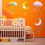 Ceiling Mobile Hanging Cloud Decorations Rainbow Mobile Cloud Ceiling Decor Durable Portable Felt Floating Cloud Room Decoration Pendant 2