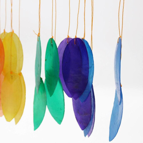Driftwood Chime Rainbow Large Leaf Chime 2