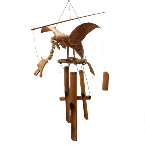 Garden Hanging Decorative Handmade Coconut Dragon Wind Chimes