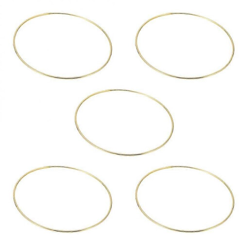 5pcs Iron Craft Dream Catcher Circles Simple Accessories Dream Catcher DIY Tools 1