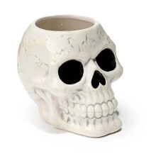 Plant Pot Ancient Skull Shaped Ceramic Garden Planter