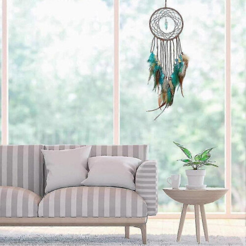 Dream Catcher Handmade Feather Wall Hanging 2